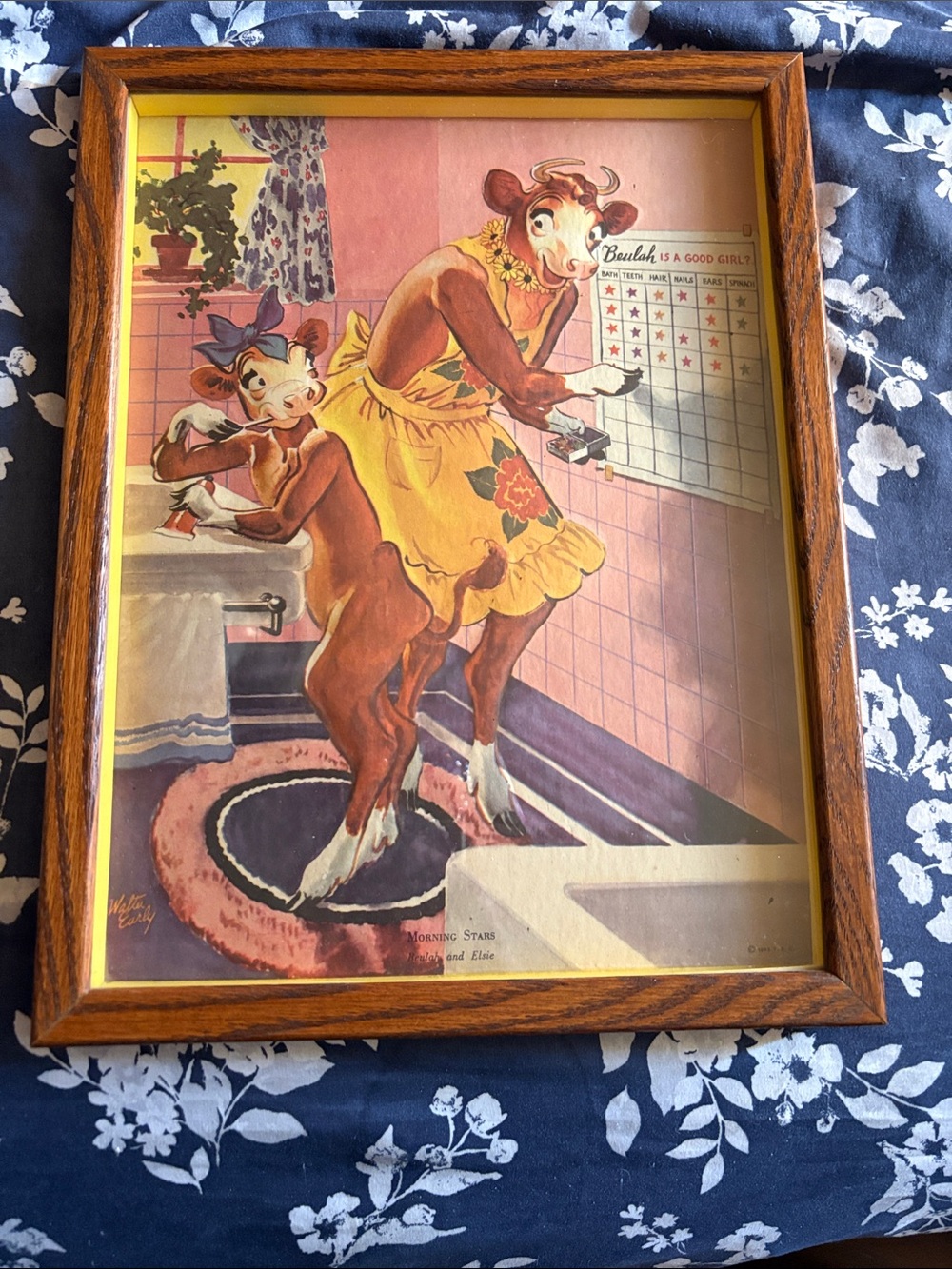 Vintage 1943 Borden lithograph
